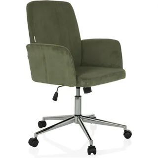 HJH Office SOLAO CORD Stoff Grün