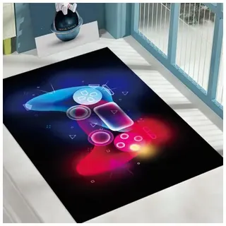 Moderner Gamer-teppich Fürs Schlafzimmer 120x80cm 3d-controller Graffiti Kinderzimmer-teppich