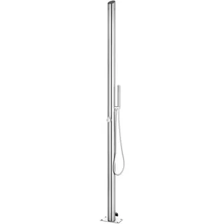 vidaXL Gartendusche 220 cm edelstahl