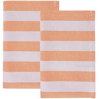 BUTLERS Küchentuch Little Italy 2er-Set in Orange / Weiß | Gr.: onesize
