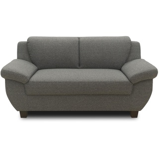 DOMO. collection Panama 2 Sitzer, Sofa, 2er Couch, Garnitur, 3-2-1, dunkelgrau, 159 cm