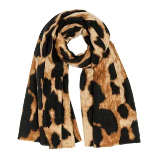Caspar Modeschal warmer Damen Schal dickes Winter Halstuch mit animal Print - SC547, angenehm wärmendes Material mit wollig warmer Oberfläche
