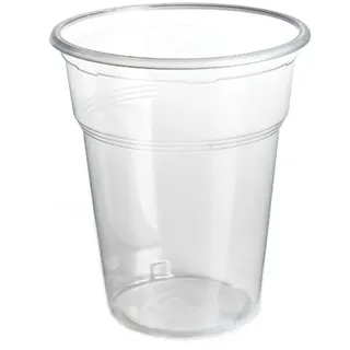 1200 Plastik Ausschankbecher transparent 12oz/350 ml 0,3 l Füllstrich 1200St.