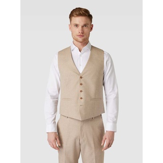 Weste mit Leistentaschen, Beige, 56
