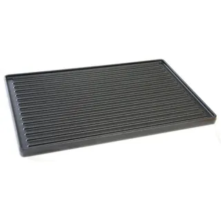CHEFGASTRO Wende-Grillplatte Gusseisen für Broil King Signet, 38,1 x 33 cm Plancha Pizzaplatte für Gasgrill