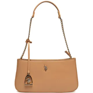 U.S.POLO ASSN Damen PU Hobo Tasche, Camel, Einheitsgröße - Einheitsgröße