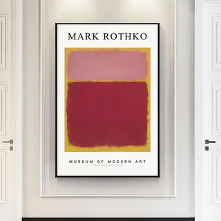 Dittelle Leinwandgemälde von Mark Rothko, berühmtes Poster und Drucke, abstraktes Ölgemälde, Wohnzimmer-Wandkunst, Leinwanddruck, 70 x 100 cm, rahmenlos