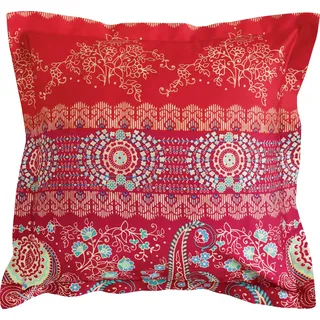 Bassetti Kuschelkissenbezug Gran Paradiso Feinsatin rot Größe 40x40 cm