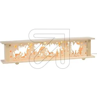LED Lichterbogen-Erhöhung Schwibbogen mit Beleuchtung - Wald -