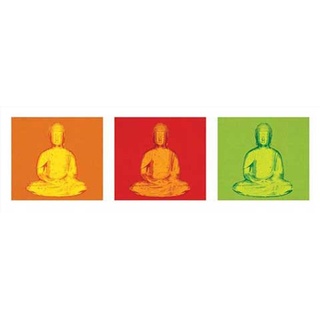 Buddha - Pop Art - Slim Poster Buddha Motivation - Grösse 91,5x30,5 cm