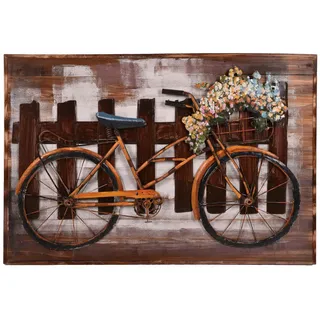 Metallbild, Natur, Holz, Metall, Spießtanne,Spießtanne, Hartholz, rechteckig, 120x80x10 cm, 3D-Effekt, einfache und schnelle Anbringung, Bilder und Zubehör, Wandbilder, Metallbilder