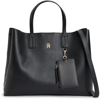 Tommy Hilfiger Icon Satchel Shopper Synthetik Black