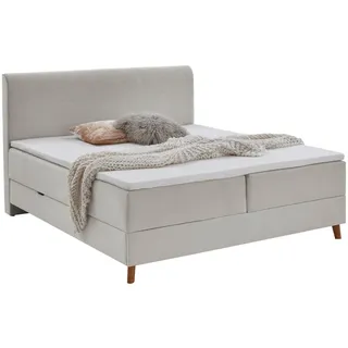 Meise Möbel meise.möbel Boxspringbett Memphis 160 x 200 cm Cord Beige