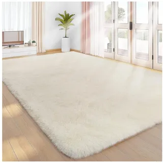 luxuskollektion Hochflorteppich 200 x 300 cm Creme