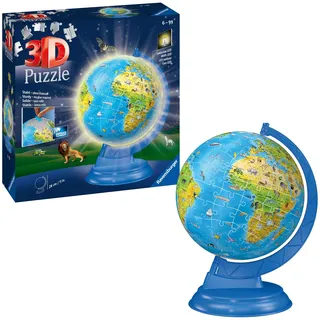 Ravensburger 3D Puzzle Ravensburger Kinderglobus mit Licht 180 Teile