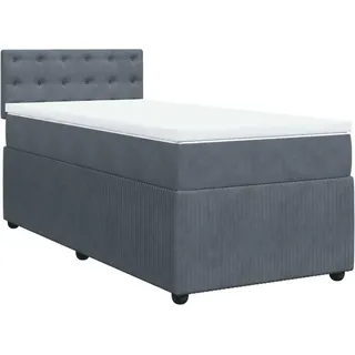 vidaXL Boxspringbett 90 x 190 cm Blau