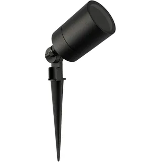 Ledvion - LED gartenlampen fur draußen strom, GU10 Fassung, Schwarz, 5W, IP65, erdspiess für gartenleuchte, Gartenbeleuchtung, wegeleuchten, gartenleuchten mit strom, gartenstrahler, 2M kabel