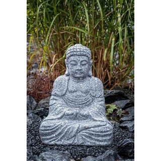 IDYL Gartenfigur IDYL Granit-Stein Figur Buddha, Granit – ein Naturprodukt – sehr robust – witterungsbeständig gegen Frost, Regen und UV-Strahlung.