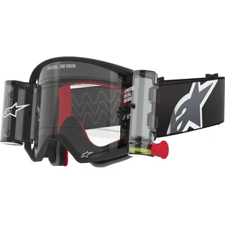 Alpinestars Crossbrille inkl. Roll-Off System Supertech Corp Stripe Motocross Brille