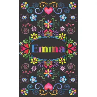 PERSONALISIERTES NOTIZBUCH FÜR EMMA: Schönes Geschenk für Emma (Liniertes Notizbuch für Mädchen und Frauen)