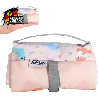 Kleine wasserdichte Picknickdecke für Camping Strand Festival Kinder Familie