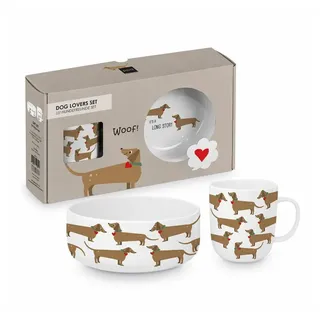 ppd Tasse Long Story Dog 0,2 l Braun 2 St.