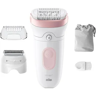 Braun Silk-épil 7 7-030 Weiß/Flamingorosa