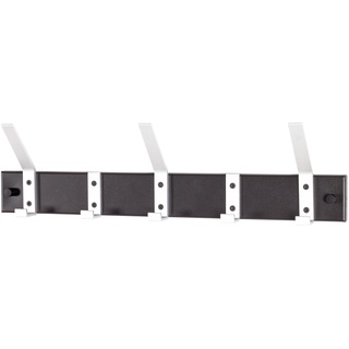 HAKU Möbel Garderobenleiste Pat 5 (BHT 50x14x8 cm) BHT 50x14x8 cm schwarz Garderobenpaneel  Wandgarderobe Garderobe Garderobenset - schwarz