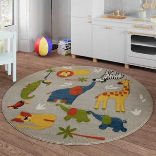 Smart Kids Benny & Friends Kinderteppich Ø 160 cm Beige/Bunt