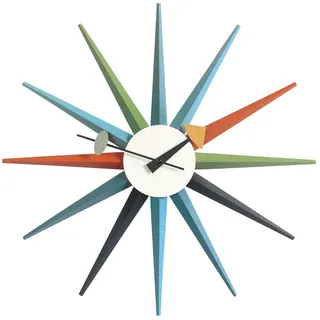 Vitra - Sunburst Clock, mehrfarbig,