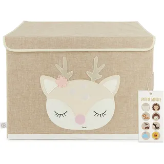 Bieco Aufbewahrungsbox mit Deckel 65 l | Reh