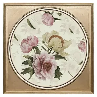 Glasbild  (Blumen, B x H: 100 cm x 100 mm)