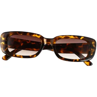 UKCOCO Leopard Print Square Sonnenbrille Damen Herren Fashion Eyewear Unisex Blendschutz UV Schutz Stylische Eckige Brille für Party Strand Urlaub Alltag - 15X14X3CM