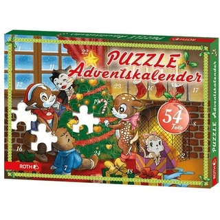 ROTH Puzzle-Adventskalender für Kinder Weihnachten Überraschung 80224