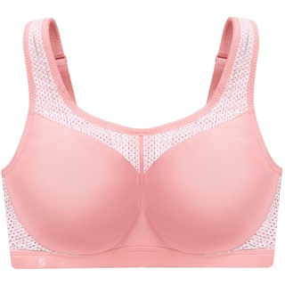 GLAMORISE Nahtloser Sport-BH für hohe Belastung - Sanftes Pink Unterwäsche Damen