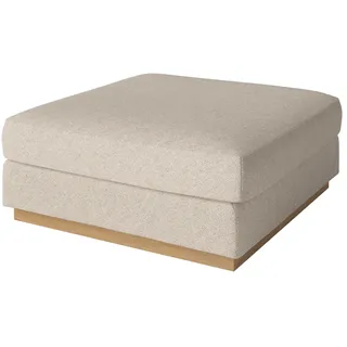 Bolia - Sepia Pouf 90 x 90 cm, Eiche geölt / Monza beige