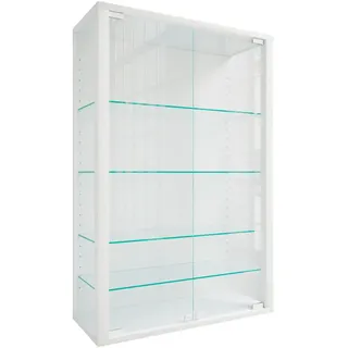 VCM Wandvitrine Udina 60 x 25 x 91 cm Weiß