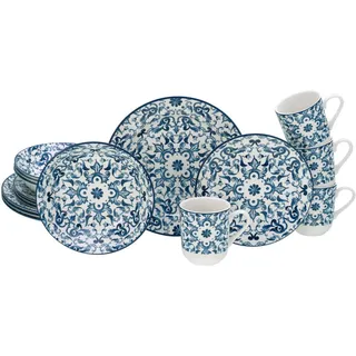 CreaTable Fresco Kombiservice 16-tlg. blau