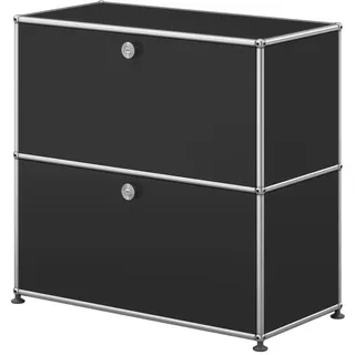 USM Haller Sideboard mit 2 Klapptüren Graphitschwarz