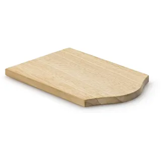 Continenta Raclette Brettchen aus Gummibaumholz, Pfännchenuntersetzer, Raclette Pfännchen Untersetzer, 14 x 9,5 x 0,8 cm