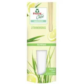 Frosch Oase Raumerfrischer Zitronengrasfrische Nachfüllpack 8er Set, Inhalt: 8x 90 ml