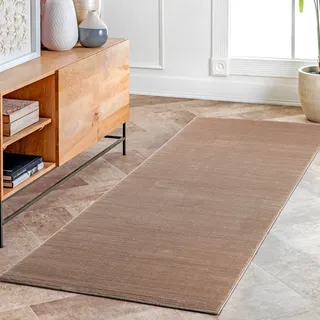 Sehrazat LIMA Kurzflorteppich 80 x 150 cm Beige