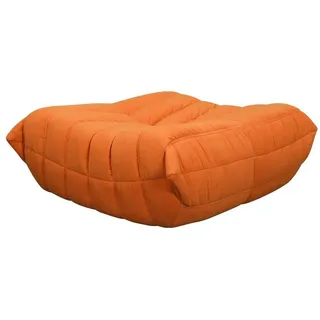 Livin Hill Sitzhocker Nua, gebranntes Orange in samtiger Weboptik orange