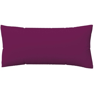 Schlafgut Kissenbezug einzeln 40x80 cm | purple-deep  Kissenbezug EASY Jersey