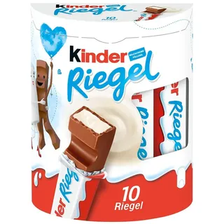Ferrero Kinder Riegel Schokoriegel Milchschokolade Süßigkeiten Milchcreme 10er 210 g