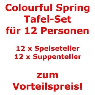 Villeroy & Boch Colourful Spring Tafel-Set für 12 Personen / 24 Teile
