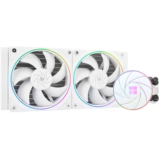 Thermalright AQUA ELITE 240 Weiß ARGB V2 CPU-Wasserkühler, 240 Aio CPU-Kühler, 2xTL-S12W PWM-Lüfter, ARGB-Feinblendeneffekt, für AM4/AM5, Intel LGA1150/1151/1200/1700/1851