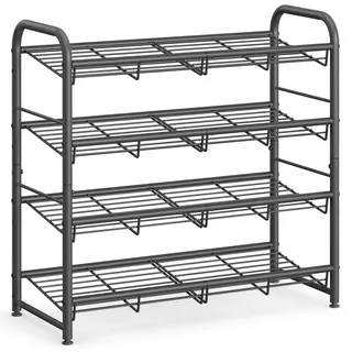 None Schuhregal 68,5 x 65 x 27,5 cm stapelbar / schwarz