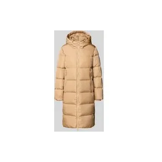 Regular Fit Daunenmantel mit Zweiwege-Reißverschluss, Camel, M