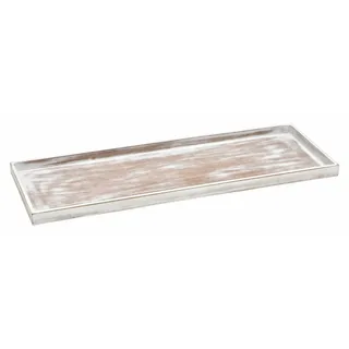 Spetebo Kerzentablett 50 x 17 cm Weiß